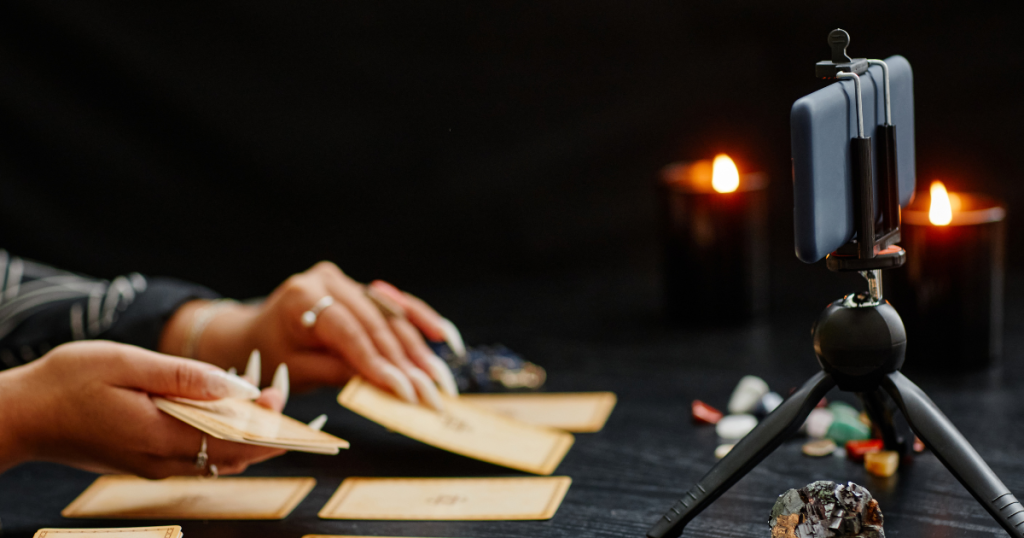 Tirage des cartes de tarot