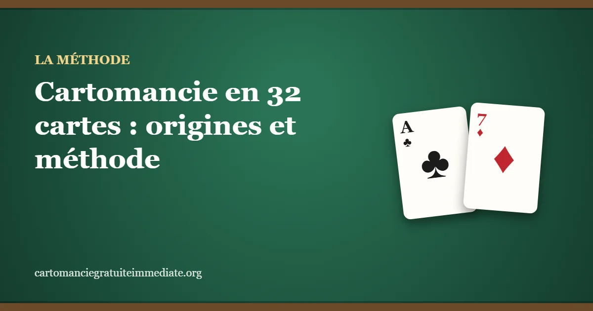 Cartomancie en 32 cartes : origines et méthode